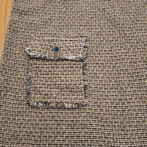 J Jill Tweed Dress Women's Sz Medium Butterscotch Sleevless Business Office... - Picture 3 of 10